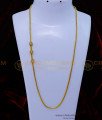 MCHN503 - Trendy White Stone Moppu Chain Designs Gold Plated Jewellery 