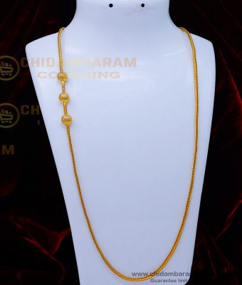 MCHN509 - 30 Inches Long Daily Use Plain Balls Mugappu Chain
