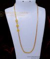 MCHN510 - 30 Inch Gold Plated Jewellery Mugappu Design Without Stone