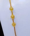 MCHN510 - 30 Inch Gold Plated Jewellery Mugappu Design Without Stone
