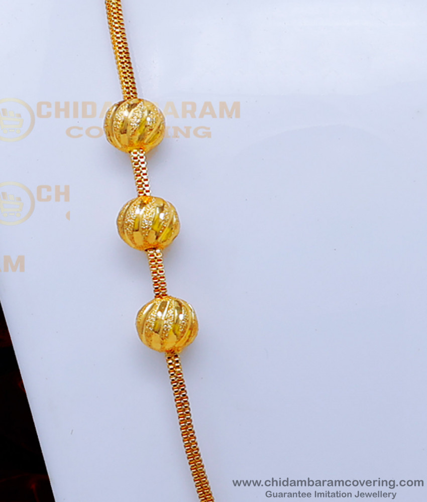 MCHN511 - Mugappu Thali Chain Gold Design with Box Chain Online