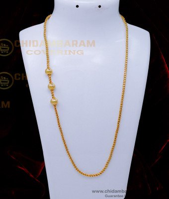 MCHN512 - Plain Daily Wear Thali Chain Model with Balls Mugappu