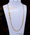 MCHN513 - 1gm Gold Plated Jewellery Plain Gold Mugappu Designs