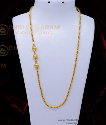 MCHN514 - Trendy Murukku Thali Chain Mugappu Designs for Women