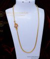 MCHN515 - White Stone Peacock Design Mugappu Thali Chain Designs