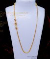 MCHN520 - Latest Gold Design Ad Stone Mugappu Chain for Ladies