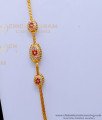 MCHN520 - Latest Gold Design Ad Stone Mugappu Chain for Ladies
