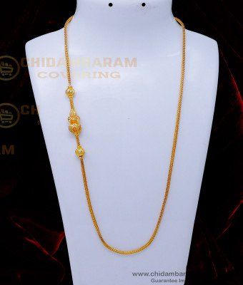 MCHN523 - Trendy Lakshmi Mugappu Chain Gold Design Buy Online