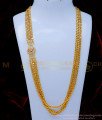 MCHN530 - 1 Gram Gold Impon 3 Line Mugappu Thali Chain New Model