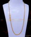 MCHN538 - Gold Design White Stone Balls Mugappu Chain Design