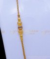 MCHN539 - Gold Plated Jewellery Multi Stone Mugappu Chain