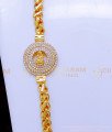 MCHN547 - Beautiful White Stone Mugappu Chain Latest Designs