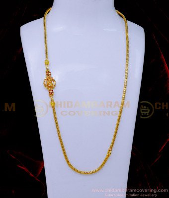 MCHN552 - Simple Ad Stone Lakshmi Design Daily Wear Thali Chain