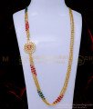 MCHN559 - Latest Mugappu with Crystal and Gold Beads Chain for Women