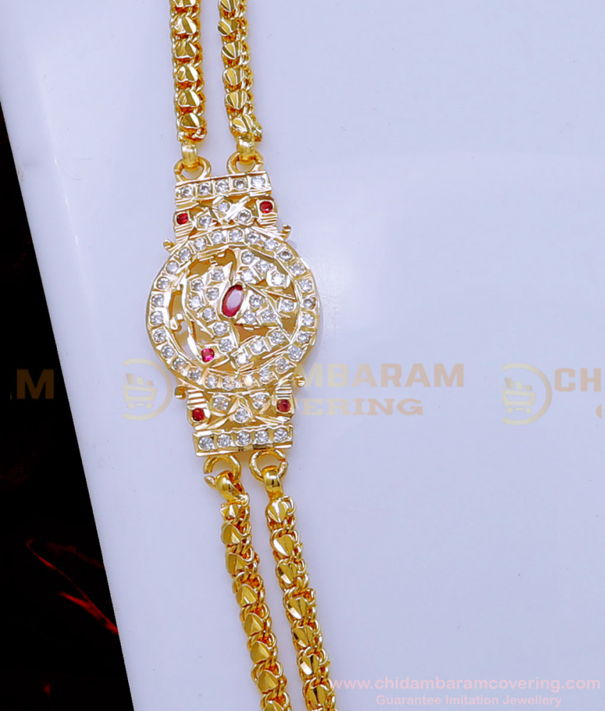 MCHN560 - Impon 2 Line Mugappu Impon Thali Chain Online Shopping