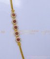 MCHN572 - Beautiful Stone Flower Design Mugappu Thali Chain Gold