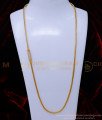 MCHN575 - 30 Inch Long Gold Model White Stone Mugappu Chain Designs