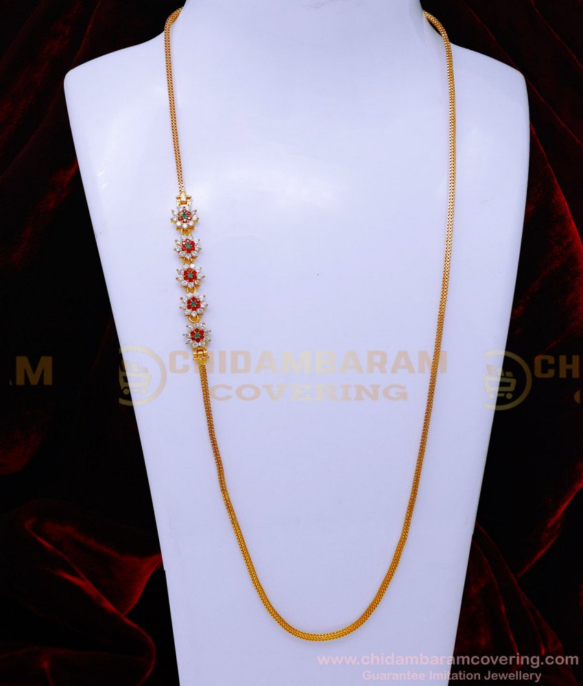 MCHN581 - Trendy Flower Mugappu Thali Chain Designs for Women