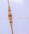 MCHN584 - Real Gold Design Stone Gold Plated Mugappu Chain Online