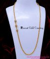 MCHN593 - Gold Pattern White Stone Mugappu Thali Chain Designs