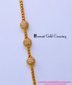 MCHN593 - Gold Pattern White Stone Mugappu Thali Chain Designs