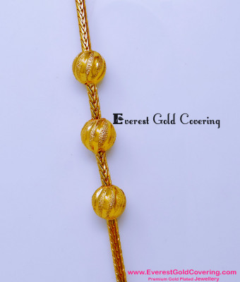 MCHN598 - Trendy Plain Daily Use Mugappu Chain Without Stone