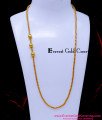 MCHN600 - Gold Plated Plain Mugappu Thali Chain Gold Pattern 