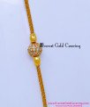 MCHN611 - Latest Gold Plated Daily Use Diamond Mugappu Chain