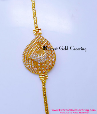 MCHN617 - Trendy Peacock Design Thali Mugappu Chain New Model