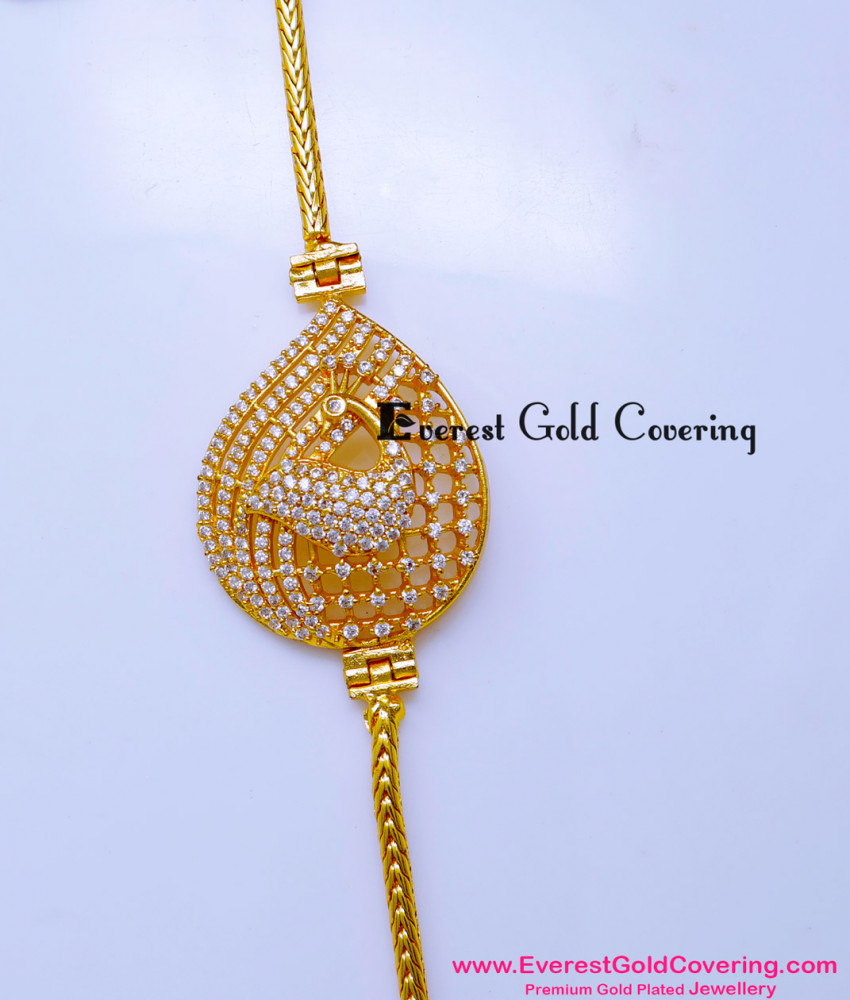 MCHN617 - Trendy Peacock Design Thali Mugappu Chain New Model