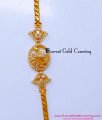 MCHN625 - Attractive Peacock Mugappu Chain With White Stone
