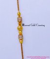MCHN627 - Latest Mugappu Chain with White Stone for Daily Use