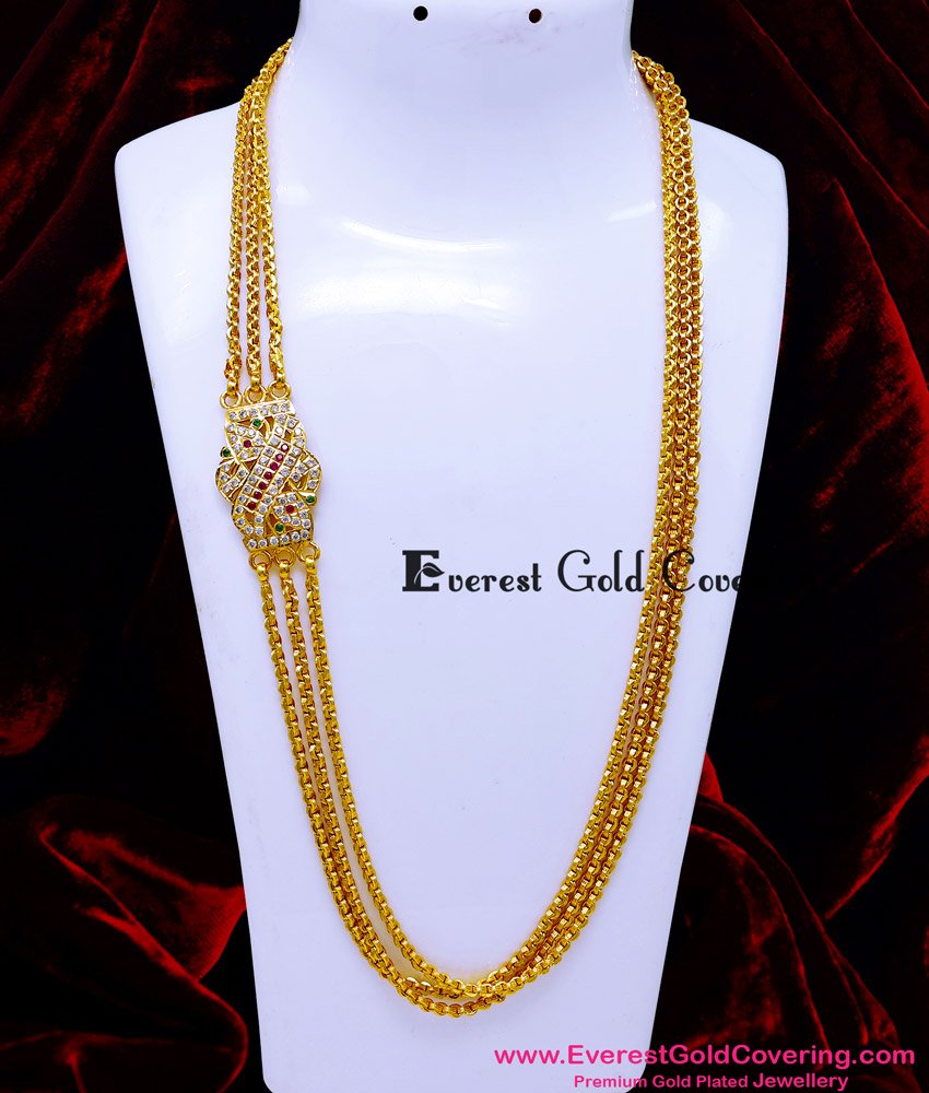 MCHN638 - Premium Quality Impon Jewellery Chain with Mugappu