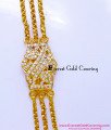 MCHN643- First Quality Impon White Stone Mugappu Thali Chain
