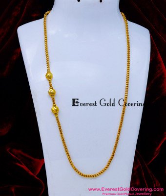 MCHN646 - Daily Wear Mugappu Designs Gold Without Stones Model