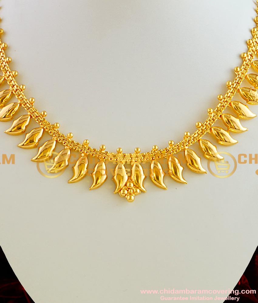 NLC017 - Kerala Light Weight Daily Wear Flower Petal Necklace for Women