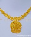 NLC1020 - Bridal Wear Real Gold Design Forming Gold Stone Necklace for Wedding 