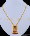 NLC1030 - Elegant Simple Necklace Crystal Beads and Kamp Stone Short Mala Online