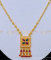 NLC1030 - Elegant Simple Necklace Crystal Beads and Kamp Stone Short Mala Online