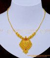 NLC1041 - Attractive Ruby Stone One Gram Gold Simple Necklace Design for Women 