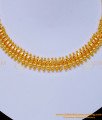NLC1045 - Latest Simple Gold Design Plain Bridal Wear Necklace Design Buy Online