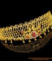 NLC1051 - 1 Gram Gold Bridal Wear American Diamond Stone Choker Necklace Set