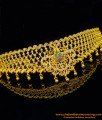 NLC1052 - Wedding Choker Necklace Set Peacock Design Ad Stone Necklace with Jhumkas Online
