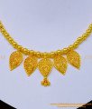 NLC1071 - Unique Leaf Design One Gram Gold Light Weight Necklace Buy Online   