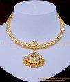 NLC1074 - Traditional Gold Design Impon Stone Attigai South Indian impon Jewellery