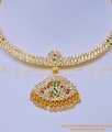 NLC1074 - Traditional Gold Design Impon Stone Attigai South Indian impon Jewellery