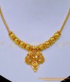 NLC1082 - Latest Simple Gold Necklace Design 1 Gram Gold Necklace Online Shopping 