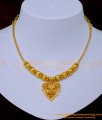 NLC1083 - Trendy 1 Gram Gold Simple Modern Gold Necklace Design for Ladies 