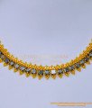 NLC1099 - Unique Black Stone Party Wear Necklace One Gram Gold Stone Necklace Buy Online