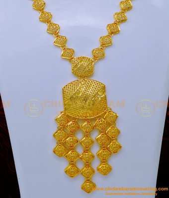 NLC1109 - Latest Dubai Jewellery Light Weight Dubai Gold Necklace Design Online 